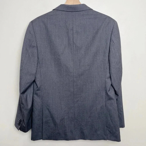 BANANA REPUBLIC Gray Pinstripe Men's Blazer - Picture 15 of 15